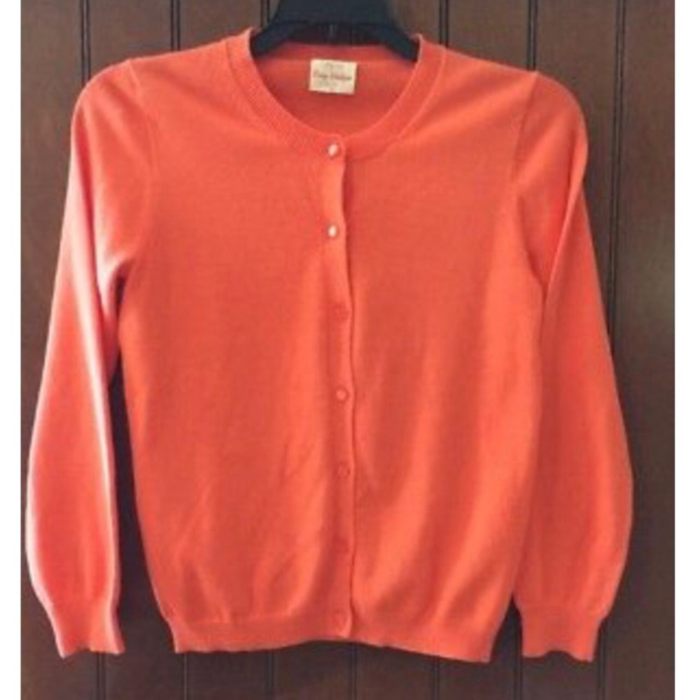 J. Crew Crewcuts Orange Cardigan